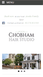 Mobile Screenshot of chobhamhairstudio.com